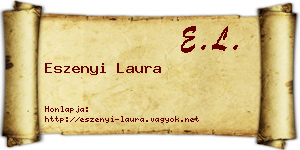 Eszenyi Laura névjegykártya